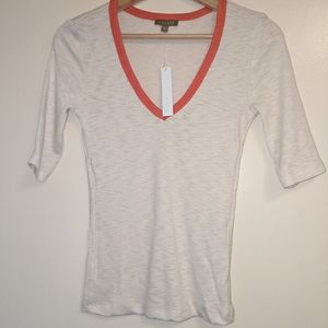 Lilla/P Elbow Sleeve V Neck